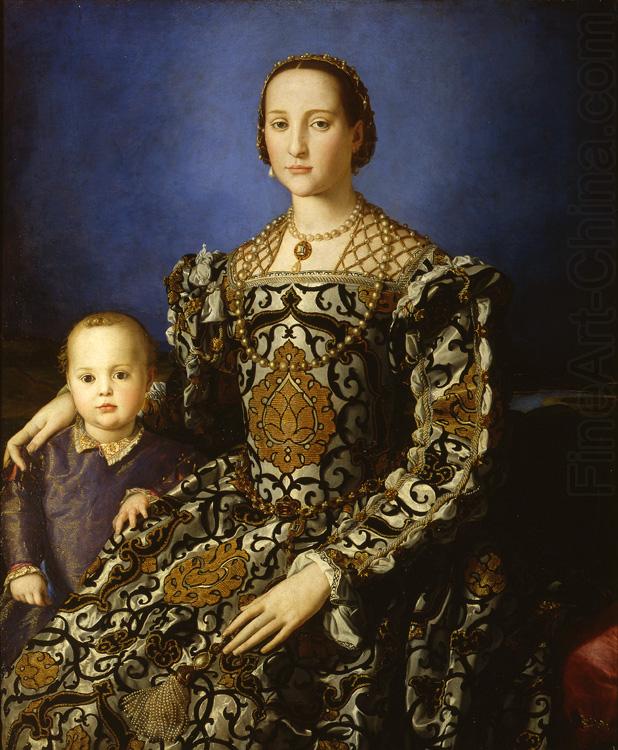 Eleonora of Toledo and her Son Giovanni (mk08), Agnolo Bronzino